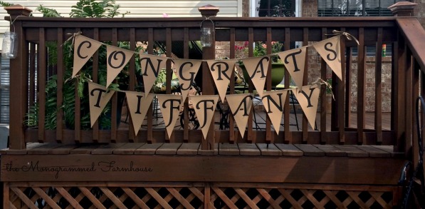 the Monogrammed Farmhouse: Rustic Country themed Graduation party